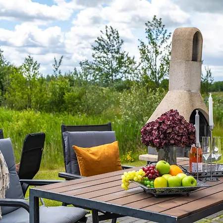 Dom wakacyjny Strandlodge - Direkt Am Weidefelderstrand Mit Sauna Und Kamin Olpenitz